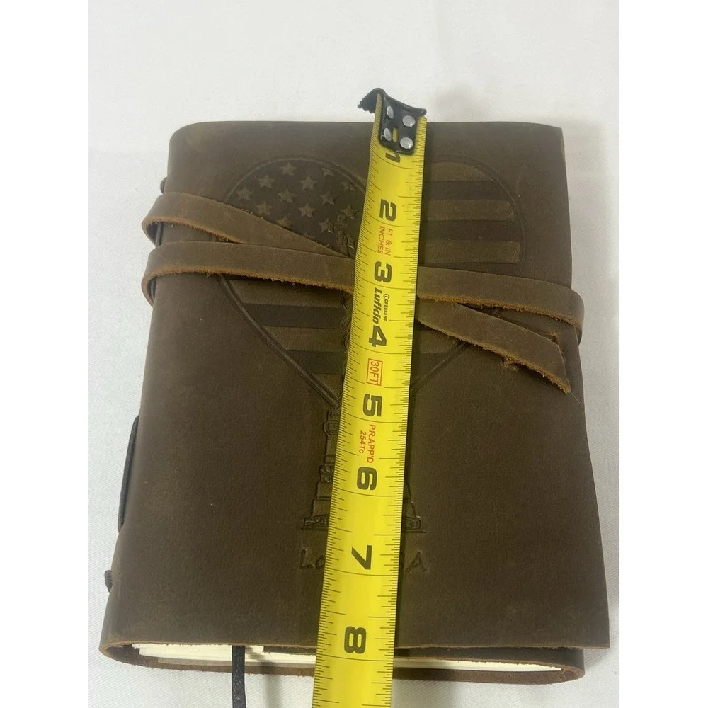 leather Bound Journal For Men And Womes, Handmade Patriotic‎ With LOVE USA
